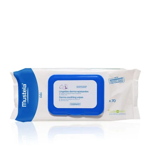 MUSTELA Lingettes à l'huile d'olive 50 unités